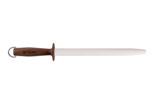 12" Oval Ceramic Honing Rod for Kitchen Knives